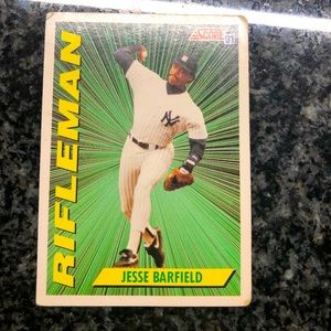 Jesse Barfield Score 1991 Rifle Man series #414 baseball card!!